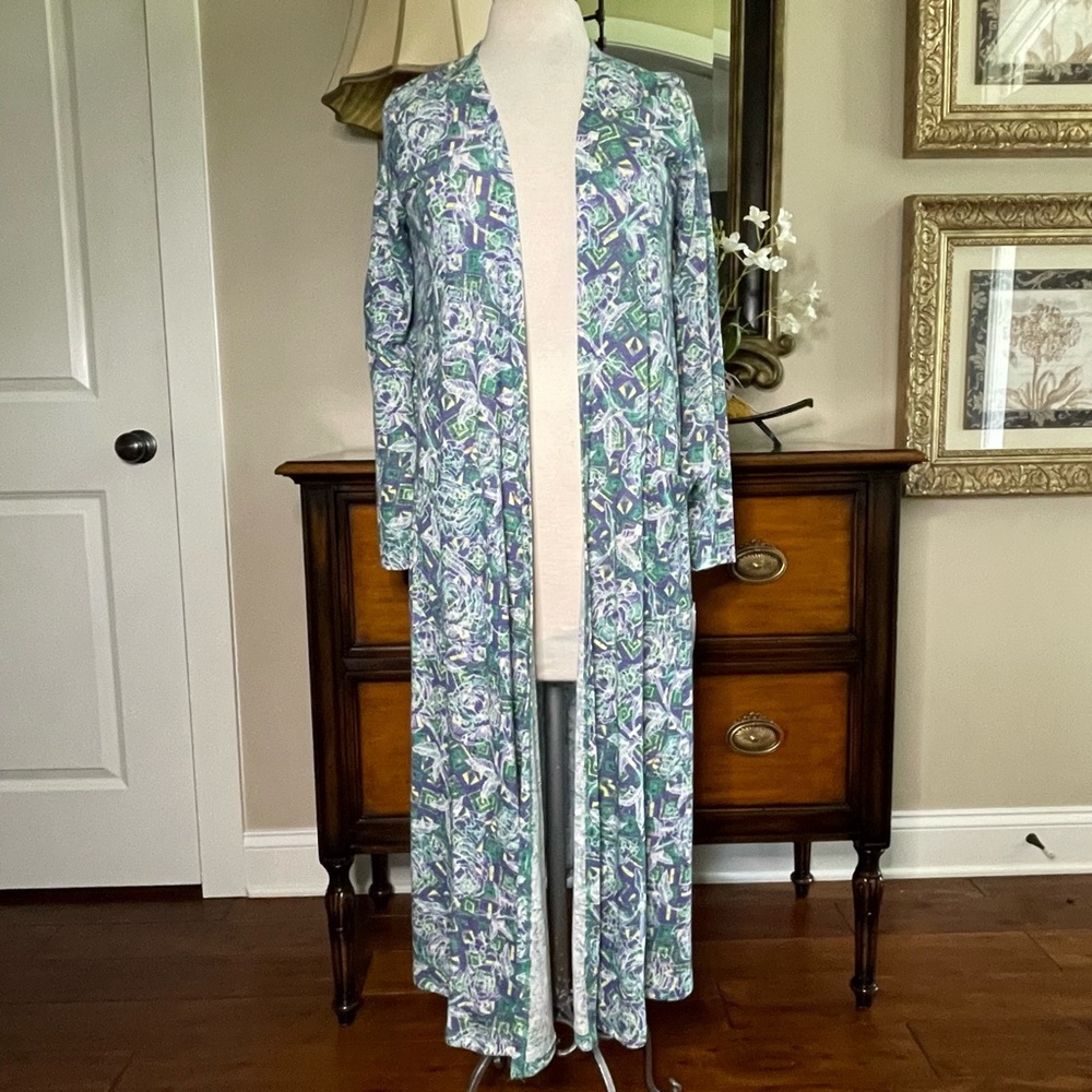 NWT LuLaRoe Women’s Long Open-Front Sarah Cardigan with Pockets - Size Small